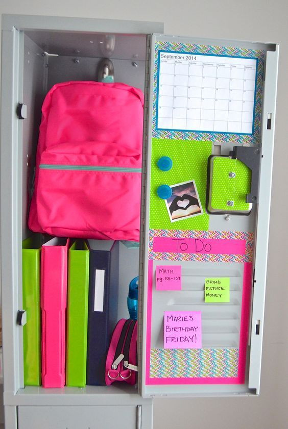 DIY Locker Organizers
 15 DIY Locker Organization for School Girls