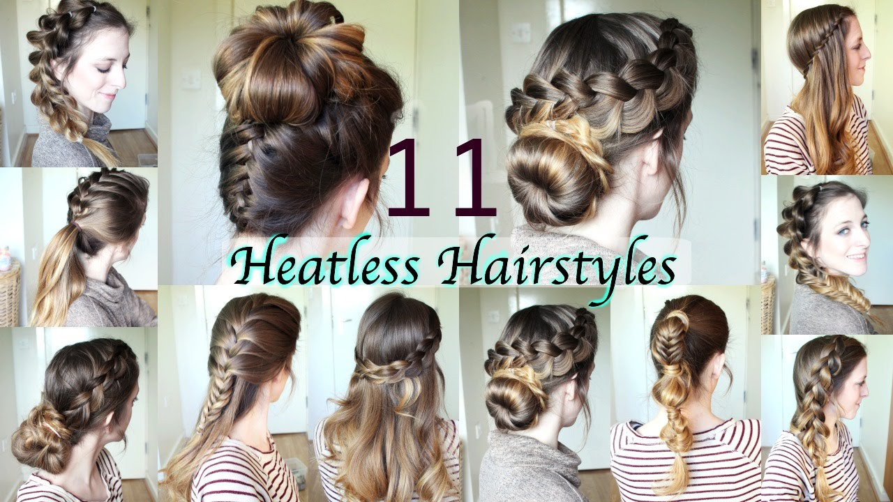 DIY Long Hairstyles
 11 Heatless Hairstyles