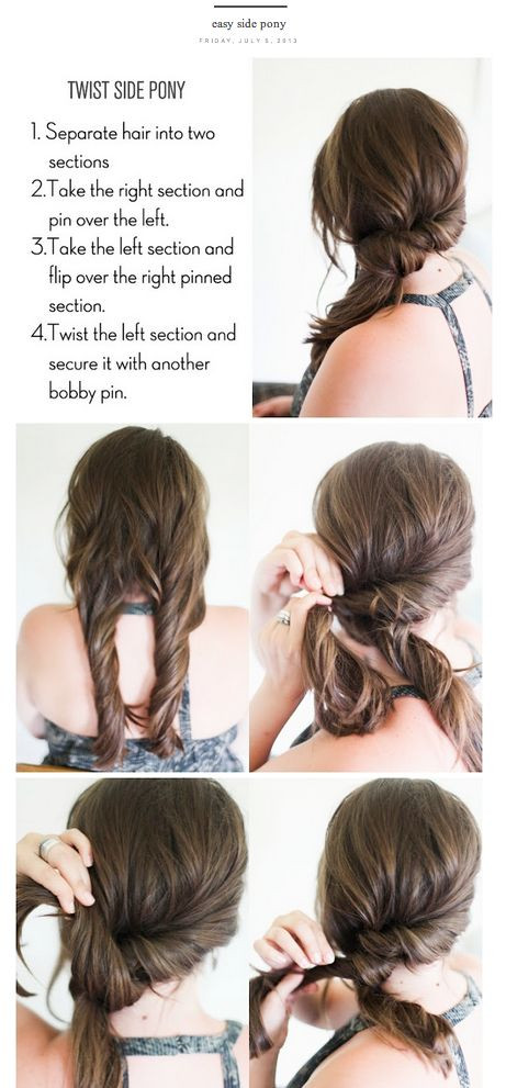 DIY Long Hairstyles
 Ios app Pony tails and Twists on Pinterest
