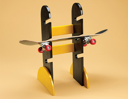 DIY Longboard Rack
 Skateboard Rack
