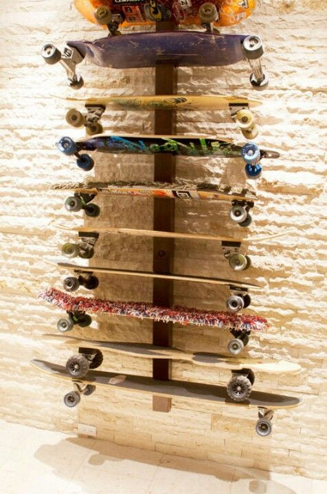 DIY Longboard Rack
 Skateboard rack Misc stuff in 2019