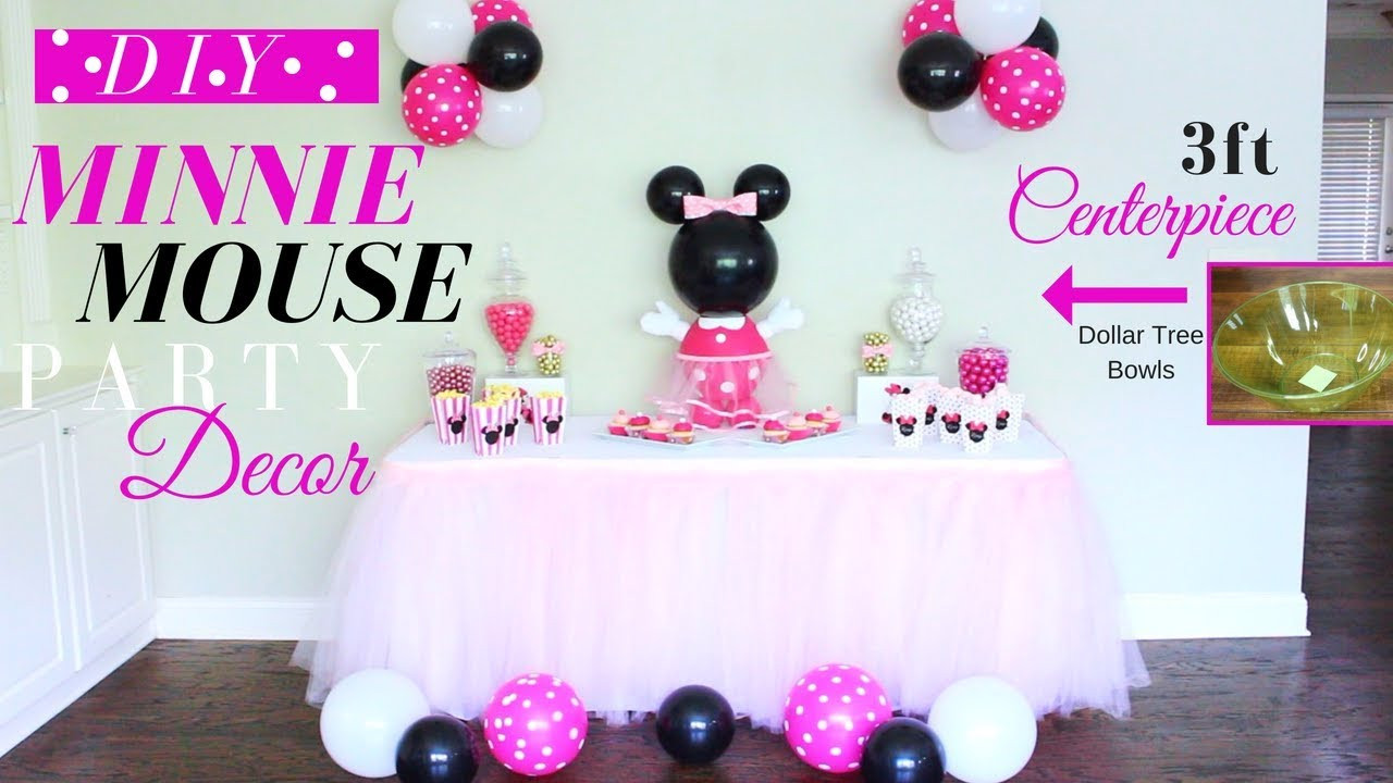 DIY Minnie Mouse Party Decorations
 Minnie Mouse DIY Party Decorations