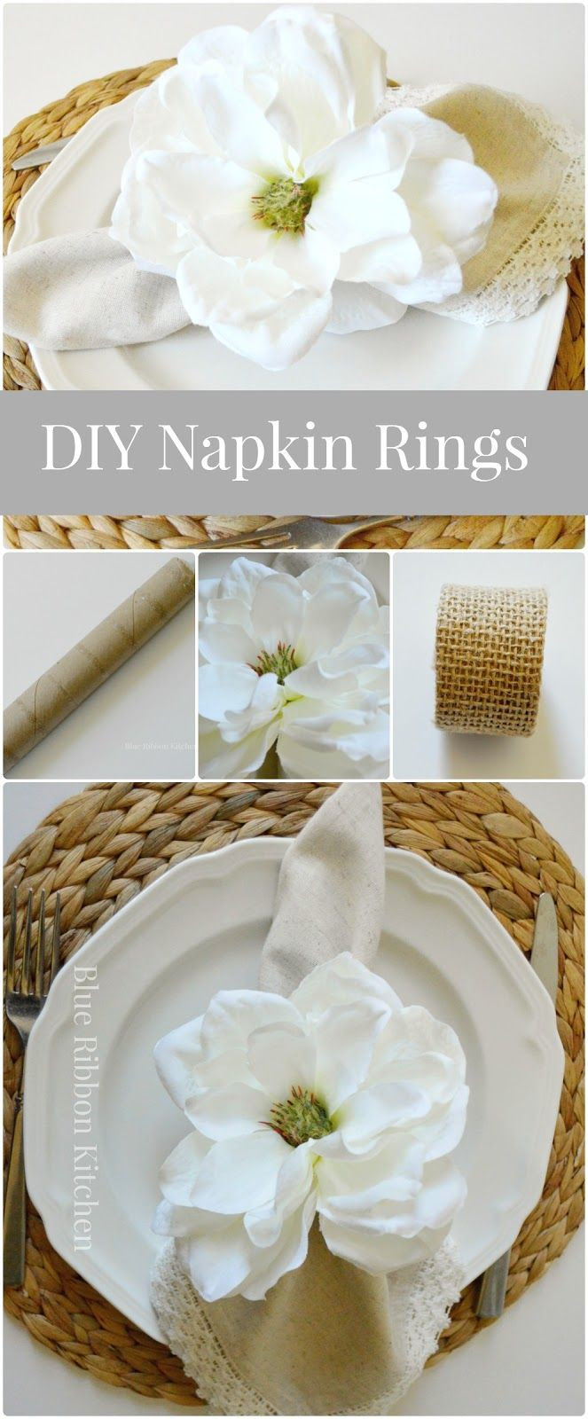 DIY Napkin Rings For Wedding
 The 25 best Napkin rings ideas on Pinterest