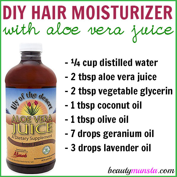 DIY Natural Hair Moisturizer
 DIY Aloe Vera Juice Hair Moisturizer for Hydrated & Silky