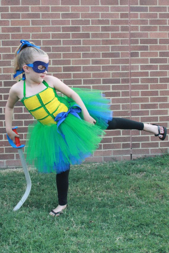 DIY Ninja Turtle Costume With Tutu
 TEENAGE MUTANT NINJA Turtle Tutu Dress