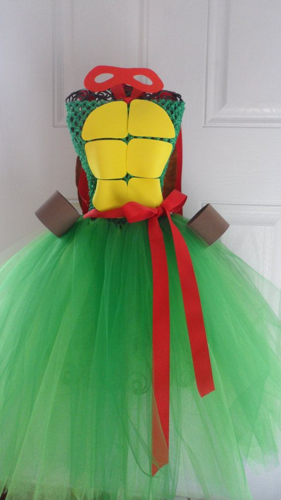 DIY Ninja Turtle Costume With Tutu
 Ninja Turtle Tutu Dress Halloween