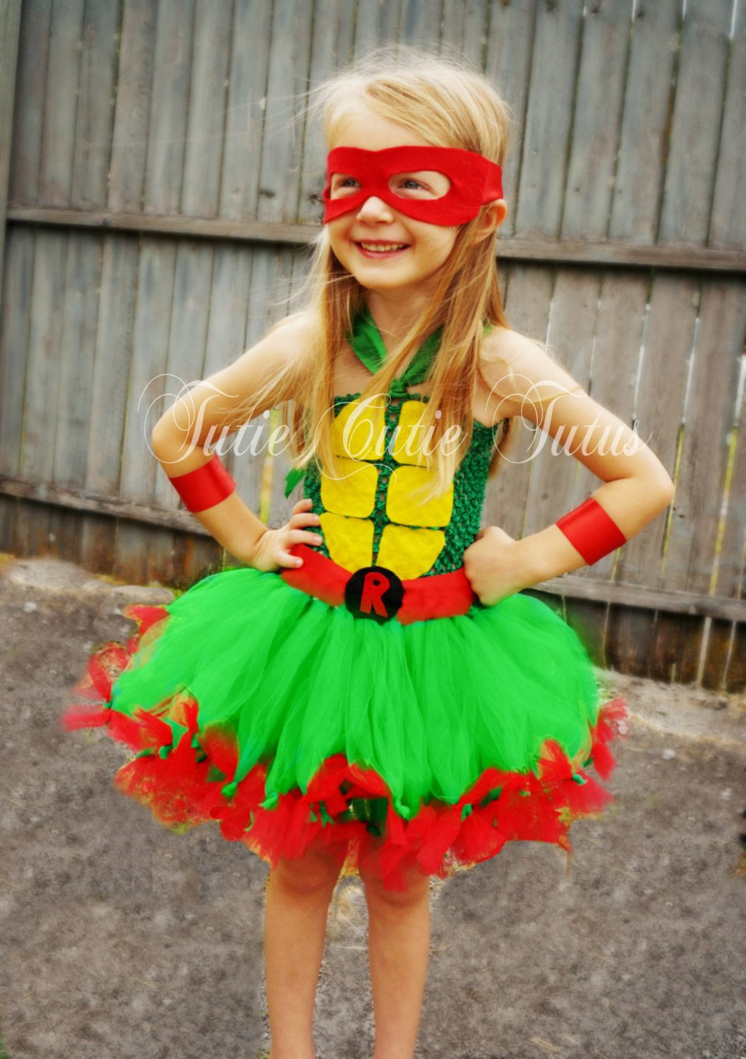 DIY Ninja Turtle Costume With Tutu
 Teenage Mutant Ninja Turtle Tutu Dress Costume