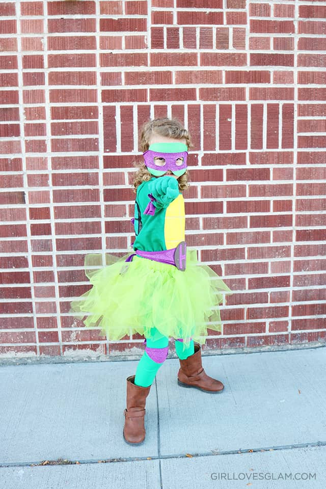 DIY Ninja Turtle Costume With Tutu
 DIY No Sew Ninja Turtle Costume for Girls Girl Loves Glam