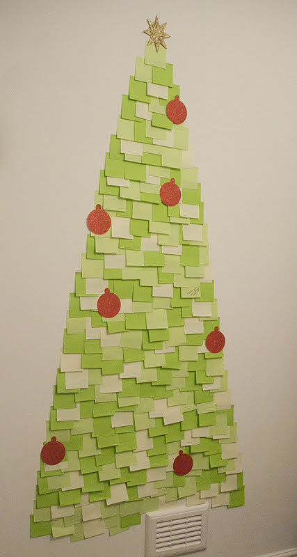 DIY Office Christmas Decorations
 Latest Fashion Trends DIY POST IT NOTE CHRISTMAS TREE