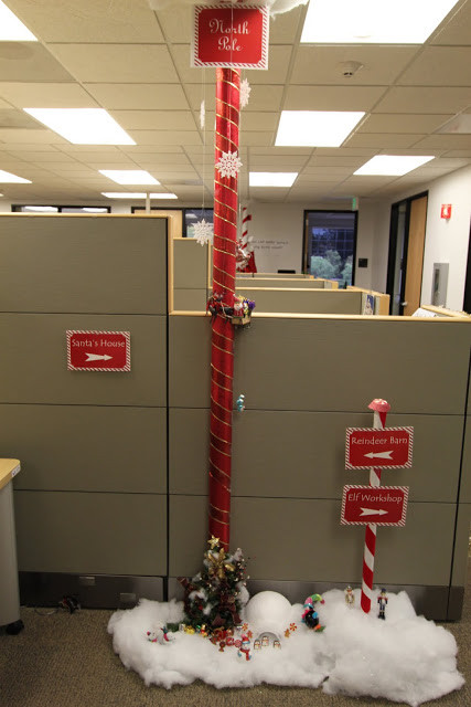 DIY Office Christmas Decorations
 the office holiday pole decorating contest