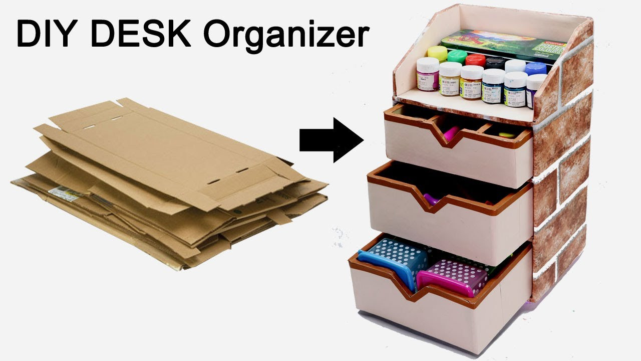 DIY Office Organizers
 How to Make a Stationary DIY Desk Organizer Using
