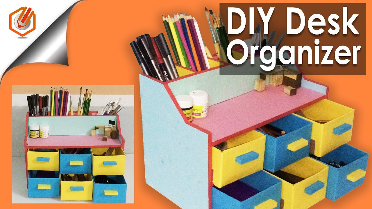 DIY Office Organizers
 EASY DIY desk organizer drawer organizer Pencil Holder