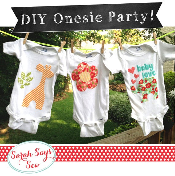 DIY Onesies Baby Shower
 Baby e Piece Decorating Party DIY Baby Shower by