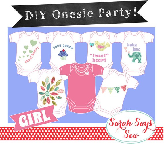 DIY Onesies Baby Shower
 esie Party DIY Baby Shower Outfit Decorating by