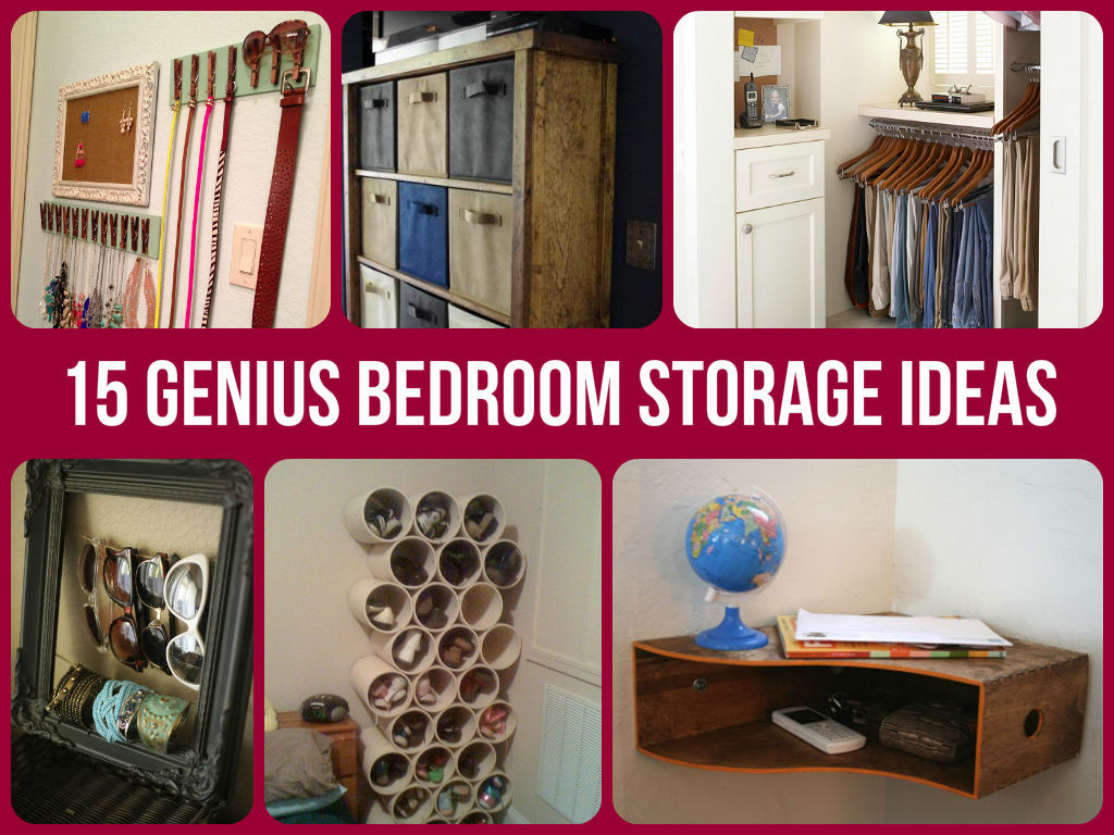 DIY Organization Ideas For Bedrooms
 15 Genius Bedroom Storage Ideas