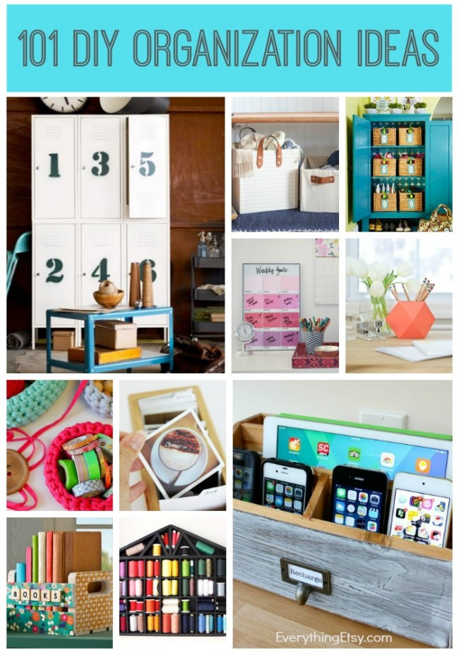 DIY Organizing Projects
 25 DIY Home Organization Ideas