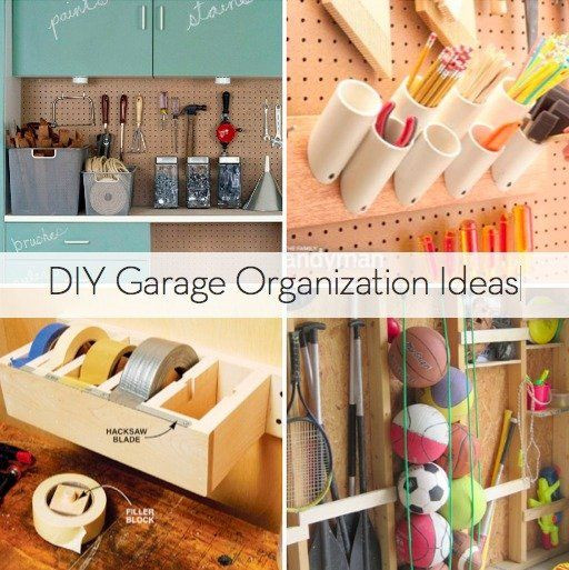 DIY Organizing Projects
 Roundup 10 DIY Garage Organization Ideas