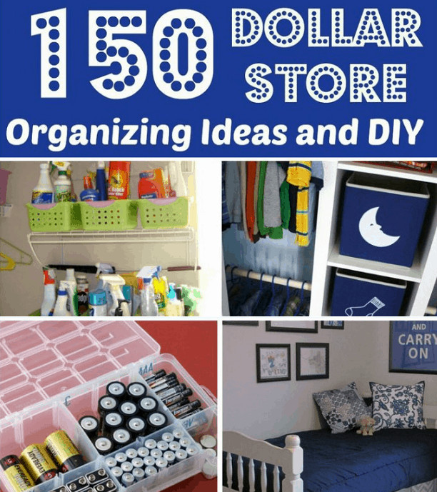 DIY Organizing Projects
 Tons Dollar Store Organization and DIY Ideas
