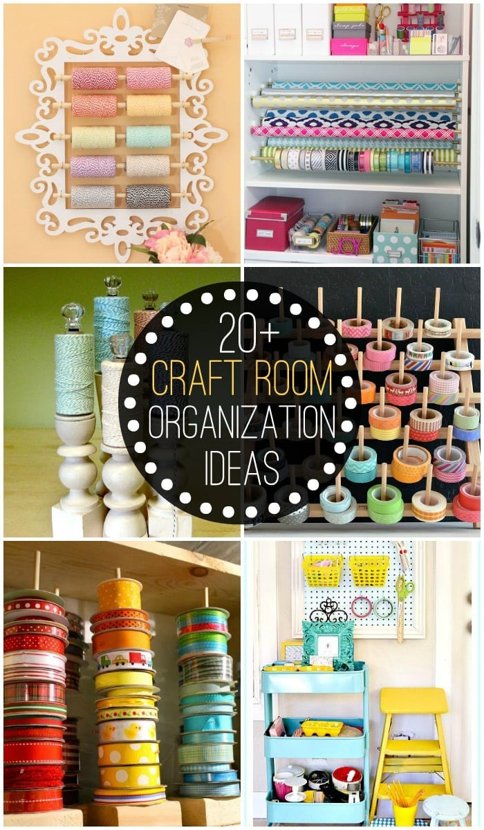 DIY Organizing Projects
 20 Craft Room Organization Ideas