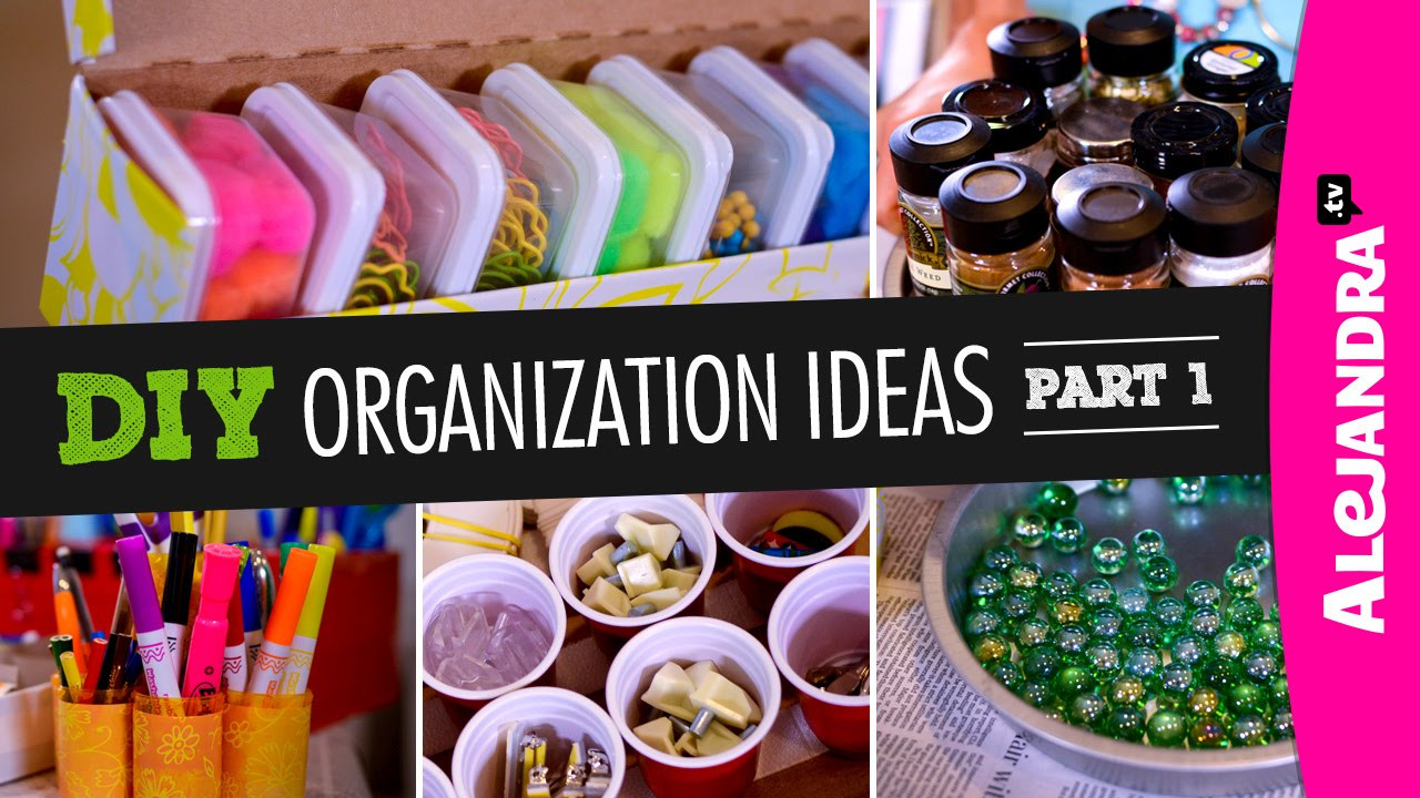 DIY Organizing Projects
 DIY Organization Ideas Part 1