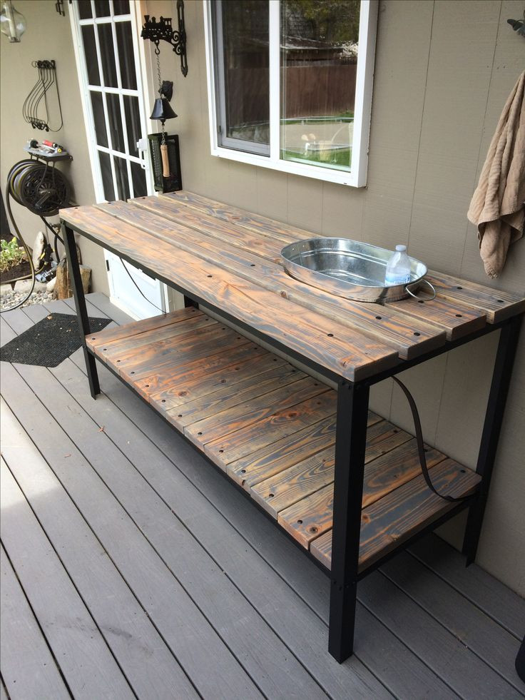 DIY Outdoor Buffet Table
 Outdoor Buffet table My Projects Pinterest
