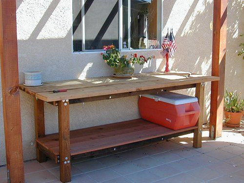DIY Outdoor Buffet Table
 Outdoor buffet table Outside Pinterest