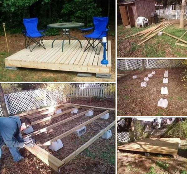 DIY Outdoor Decks
 Top 19 Simple and Low bud Ideas For Building a Floating