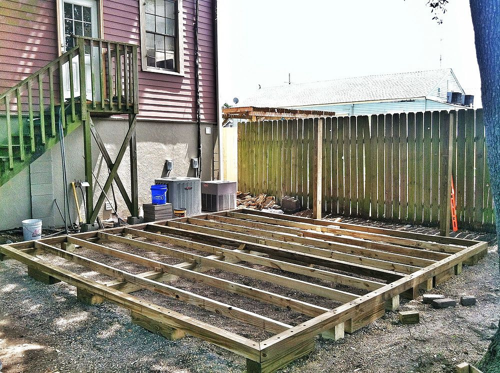 DIY Outdoor Decks
 Backyard Deck in New Orleans