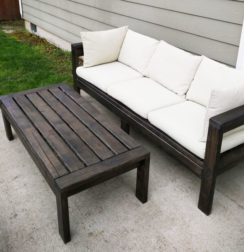 DIY Outdoor Furniture Ana White
 2x4 Outdoor Sofa