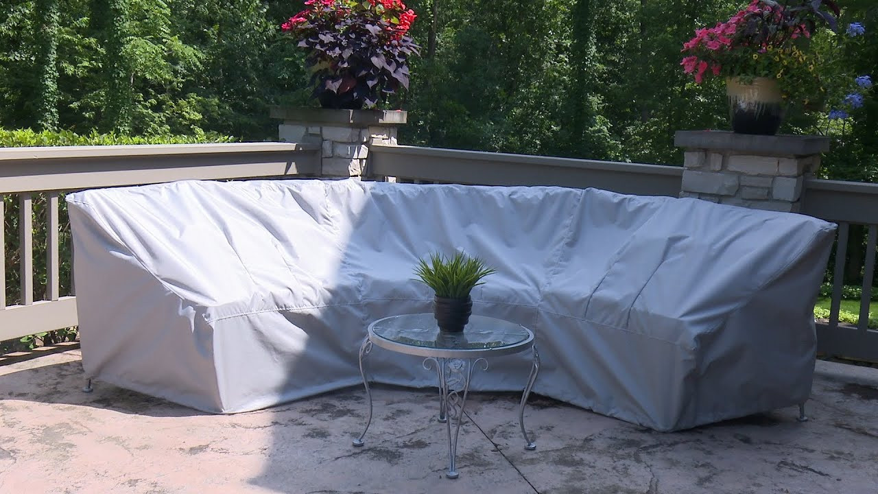 DIY Outdoor Furniture Covers
 How to Make a Cover for a Curved Patio Set Sewing