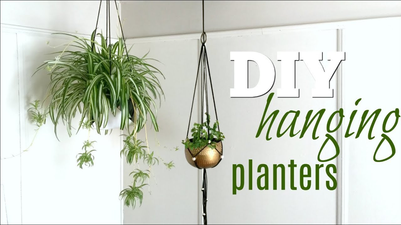 DIY Outdoor Hanging Planter
 DIY Hanging Planters