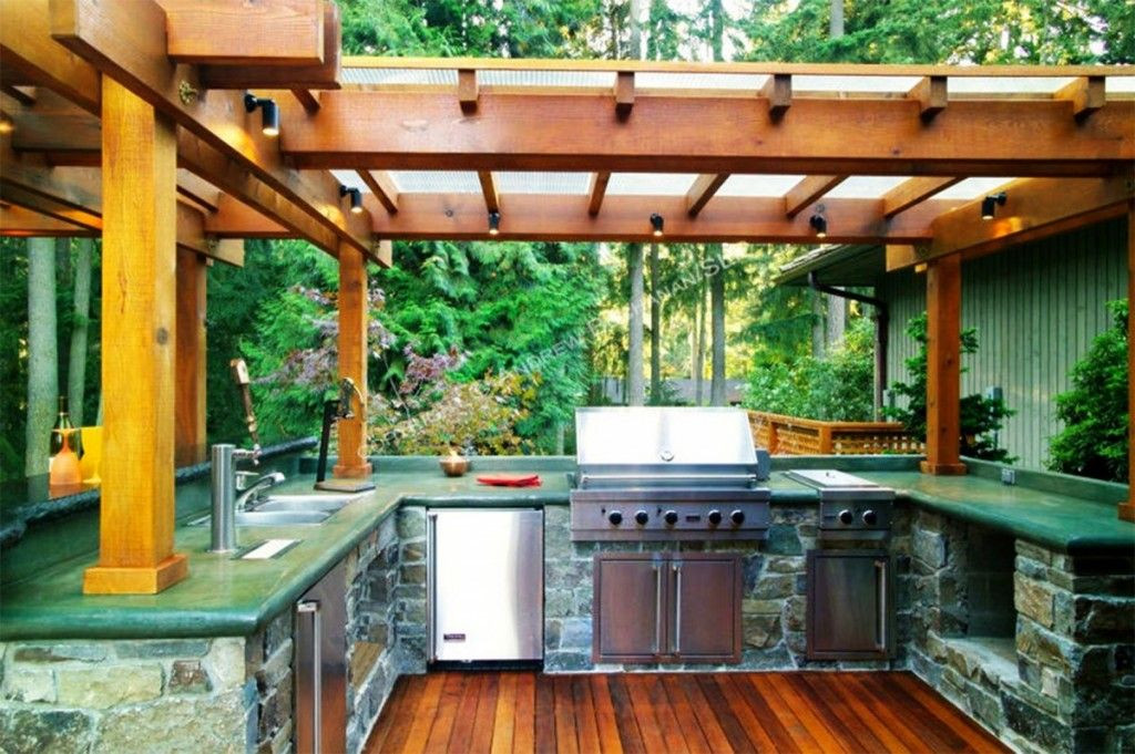 DIY Outdoor Kitchen Kits
 Diy Outdoor Kitchen Kits Wood And Glass Canopy Spotlight