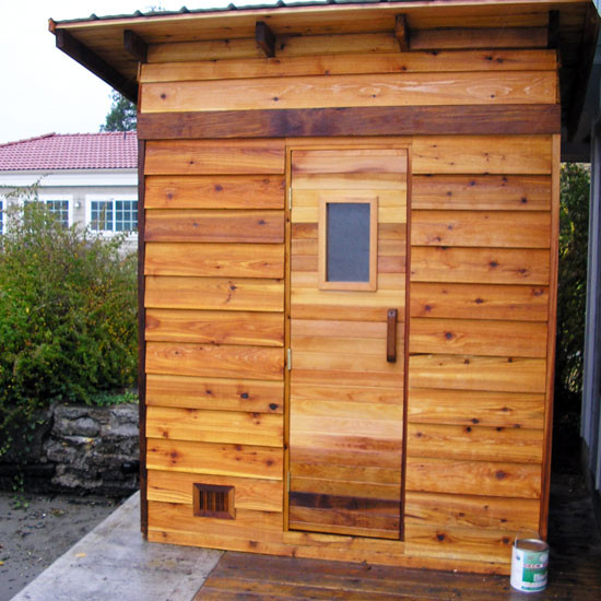 DIY Outdoor Sauna Plans
 4 x 6 Outdoor Sauna Kit Heater Accessories Roof