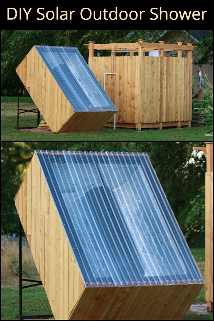 DIY Outdoor Solar Shower
 DIY Solar Outdoor Shower Outdoor Showers