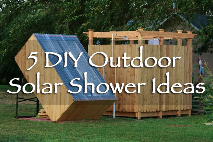 DIY Outdoor Solar Shower
 outdoor shower
