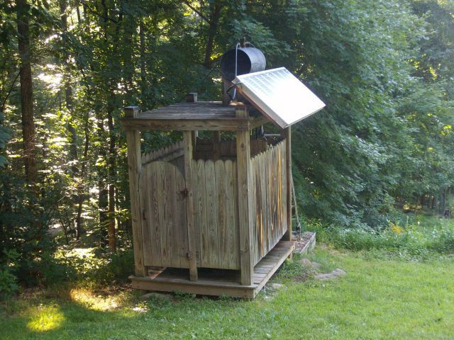 DIY Outdoor Solar Shower
 solar shower Camp Ideas