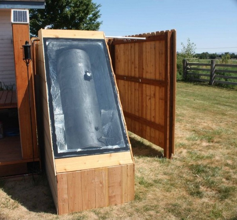 DIY Outdoor Solar Shower
 10 DIY Outdoor Pallet Shower Ideas