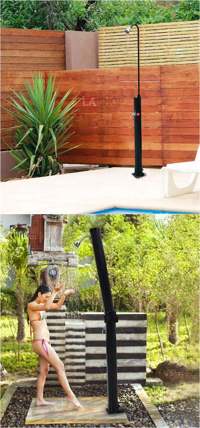 DIY Outdoor Solar Shower
 32 Beautiful DIY Outdoor Shower Ideas for the Best