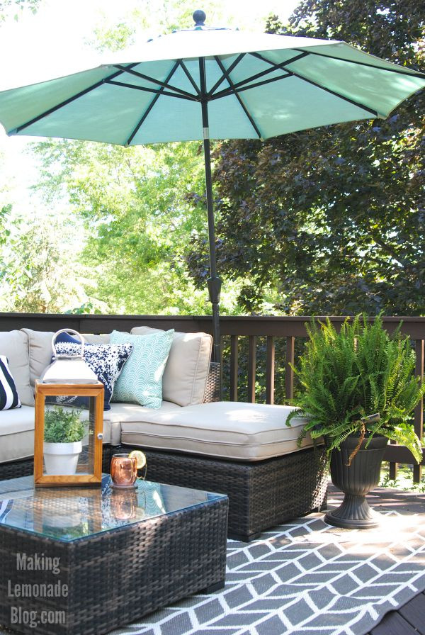 DIY Outdoor Spaces
 Our Outdoor Living Room & DIY Deck Makeover Reveal