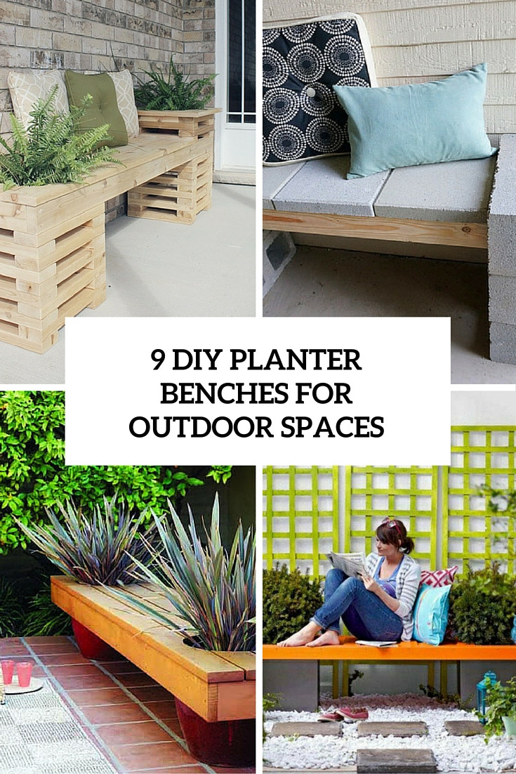 DIY Outdoor Spaces
 9 DIY Planter Benches For Your Outdoor Spaces Shelterness