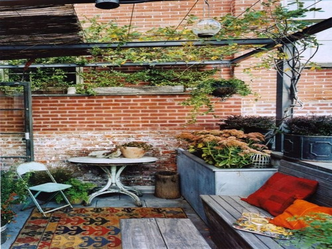 DIY Outdoor Spaces
 Small terrace design ideas diy rustic outdoor living