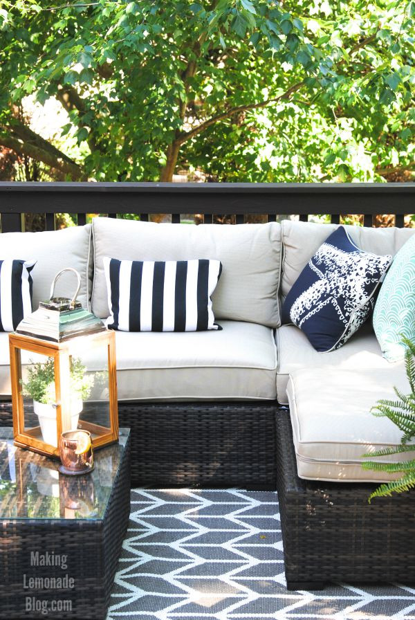 DIY Outdoor Spaces
 Our Outdoor Living Room & DIY Deck Makeover Reveal