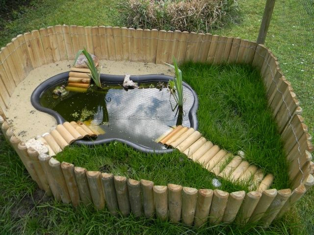 DIY Outdoor Turtle Pond
 Bassin d extérieur pour tortues ideas