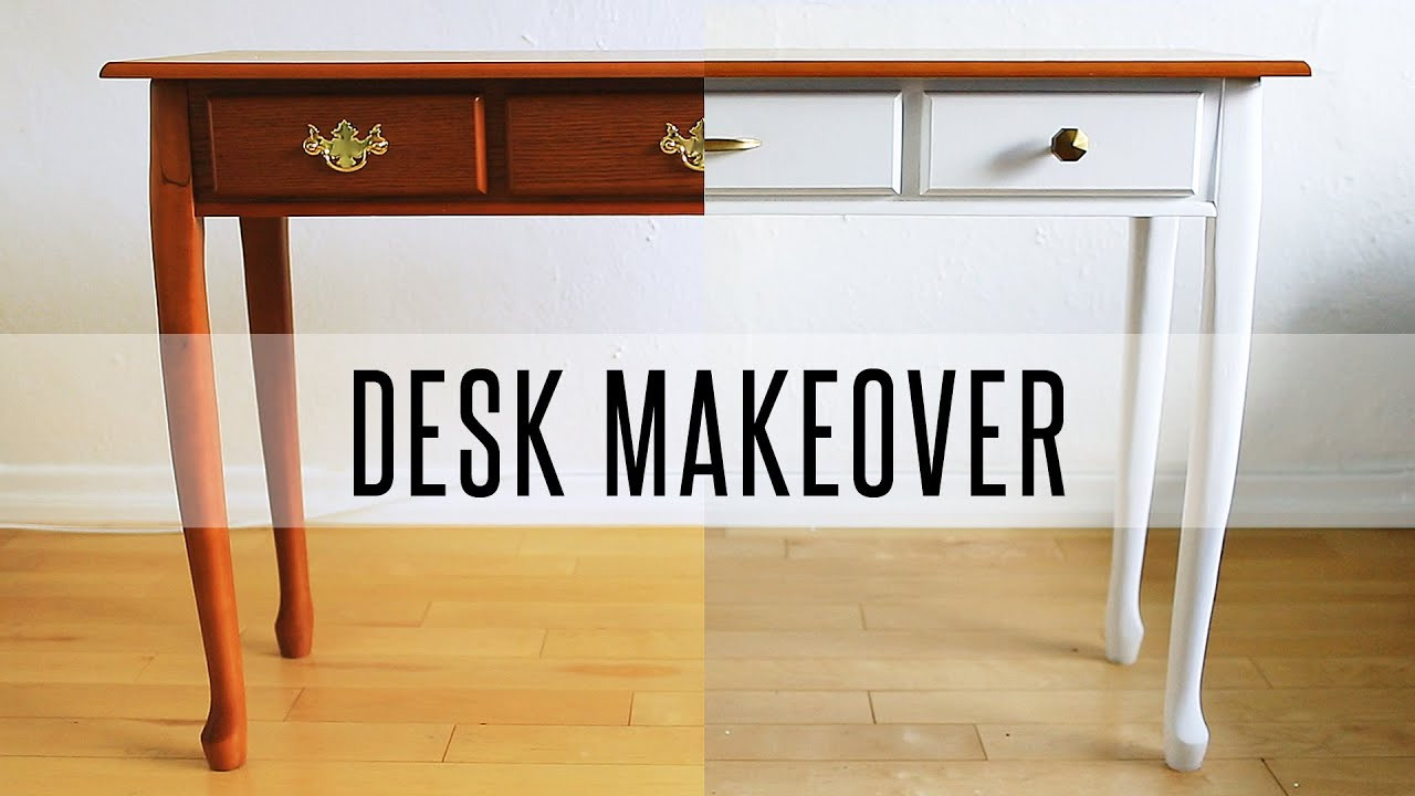 DIY Paint Wood Furniture
 DIY DESK MAKEOVER HOW TO PAINT FURNITURE