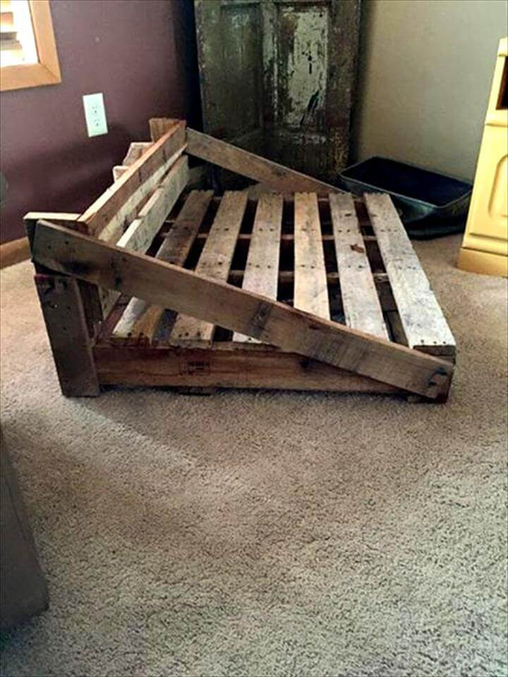 DIY Pallet Dog Bed Plans
 Rustic Dog Bed From the Pallets