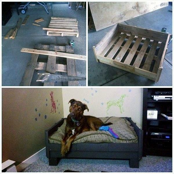 DIY Pallet Dog Bed Plans
 DIY wooden dog beds from Euro pallets