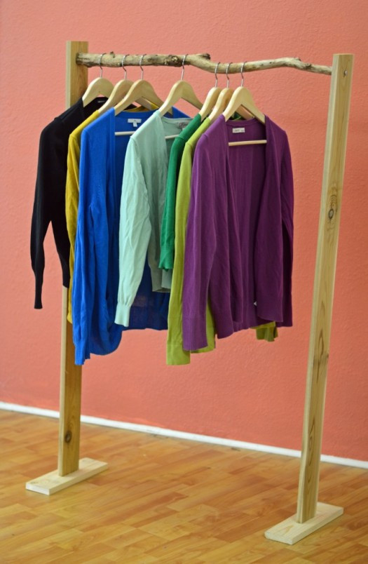 DIY Pants Rack
 diy clothing racks