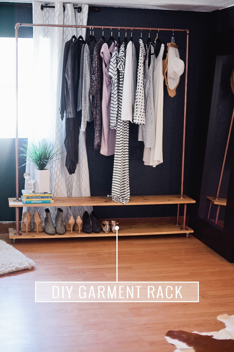 DIY Pants Rack
 Rolling DIY Garment Rack for Your Wardrobe