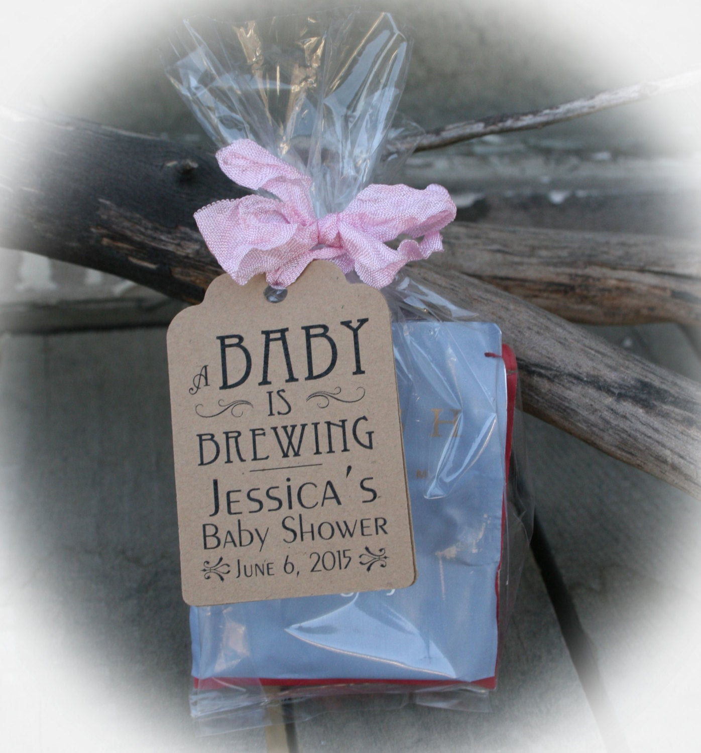 DIY Party Favors For Baby Shower
 A BABY is Brewing Baby Shower Favors DIY Bags Favor Tags