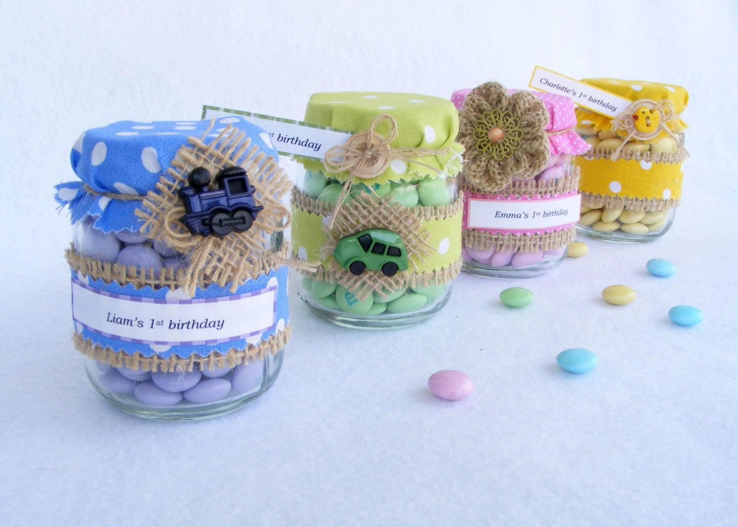 DIY Party Favors For Baby Shower
 Baby shower favors in jar Rustic DIY baby shower Baby girl boy